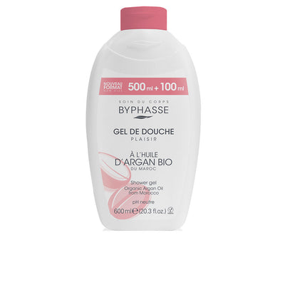 Plaisir shower gel luomu arganöljy 600 ml - BYPHASSE