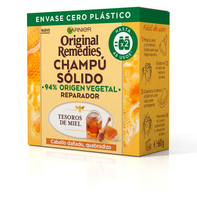 Original remedies kiinteä shampoo hunaja-aarteet 60 gr - GARNIER
