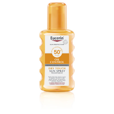 Sun protection öljy kuiva kosketus läpinäkyvä suihke spf50+ 200 ml - EUCERIN