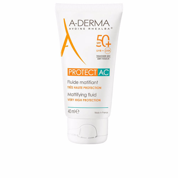 A-Derma Aderma protect ac mattivoiva voide spf50+ 40 ml | Vuodevaatteet.fi