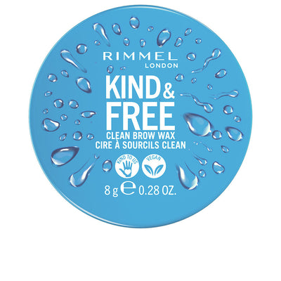 Kind & free clean brow wax #001-clear 8 g - RIMMEL LONDON