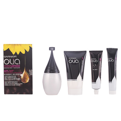 Olia pysyvä värjäys #5,0 vaalea kastanja set - GARNIER
