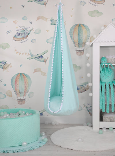 Riippuva keinu vauvalle - mint