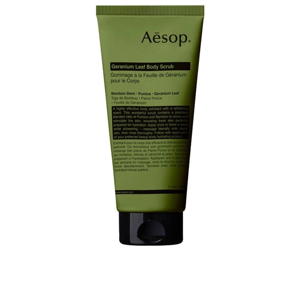 Aesop Geranium Leaf Body Scrub 180 Ml | Vuodevaatteet.fi