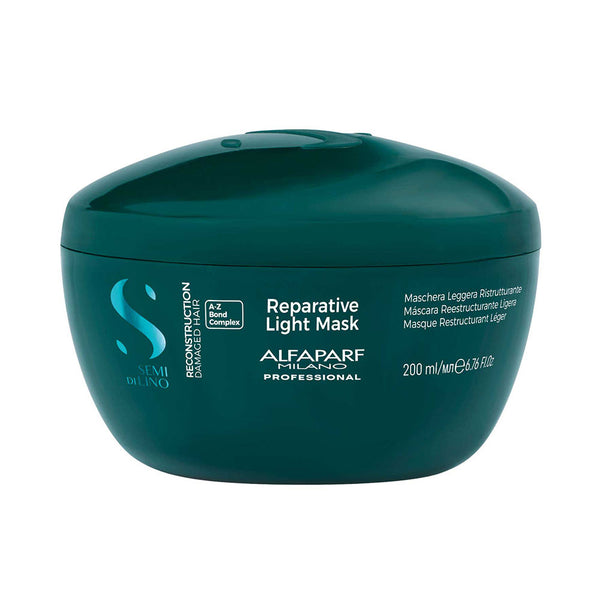 Alfaparf Milano Semi di Lino Kevyt Korjaava Hiusnaamio 200 ml | Vuodevaatteet.fi