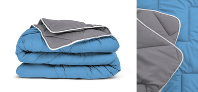 All-in one lazy dekbed Antrasiitti/Sininen - Vuodevaatteet