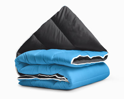 All-in one lazy dekbed Musta/Sininen - Vuodevaatteet