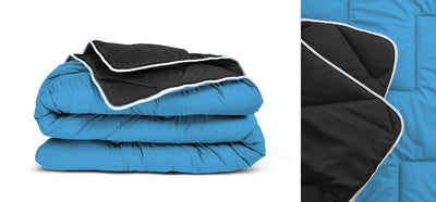 All-in one lazy dekbed Musta/Sininen - Vuodevaatteet
