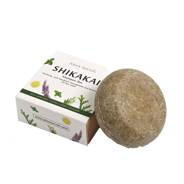 Alma Secret Shikakai kiinteä shampoo 85 gr | Vuodevaatteet.fi