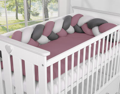 Sängyn letti reunapehmuste - Violetti - Antrasiitti