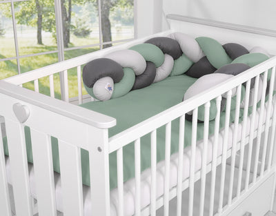 Sängyn letti reunapehmuste - Vihreä - Antrasiitti