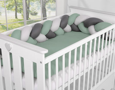 Sängyn letti reunapehmuste - Vihreä - Antrasiitti