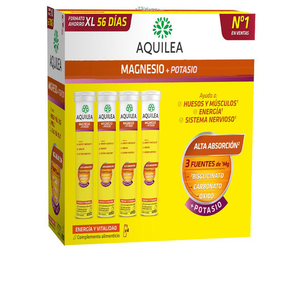 Aquilea Magnesium+Potassium Effervescent Tablets 56 U | Vuodevaatteet.fi