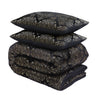 Pussilakanasetti Glamour Flanel Art Foil Musta