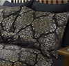 Pussilakanasetti Glamour Flanel Art Foil Musta