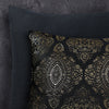 Pussilakanasetti Glamour Flanel Art Foil Musta