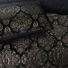 Pussilakanasetti Glamour Flanel Art Foil Musta