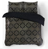 Pussilakanasetti Glamour Flanel Art Foil Musta