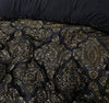 Pussilakanasetti Glamour Flanel Art Foil Musta