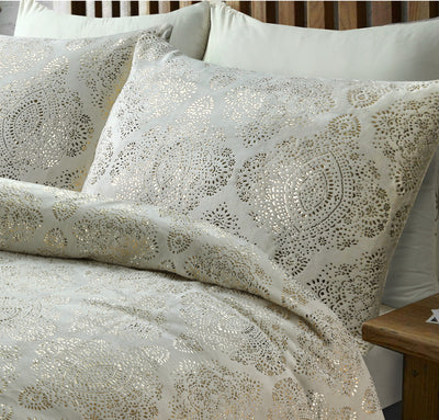 Pussilakanasetti Glamour Flanel Art Foil Kerma