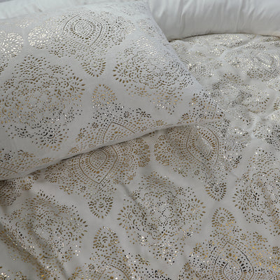 Pussilakanasetti Glamour Flanel Art Foil Kerma