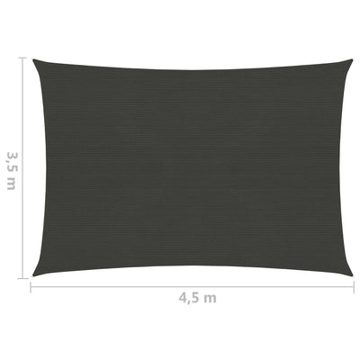 Aurinkopurje 160 g/m² antrasiitti 3,5x4,5 m HDPE