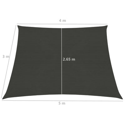 Aurinkopurje 160 g/m² antrasiitti 4/5x3 m HDPE