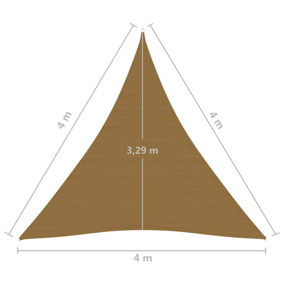 Aurinkopurje 160 g/m² harmaanruskea 4x4x4 m HDPE