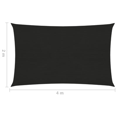 Aurinkopurje 160 g/m² musta 2x4 m HDPE