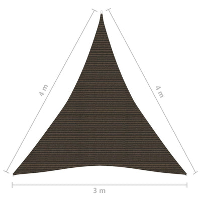 Aurinkopurje 160 g/m² ruskea 3x4x4 m HDPE