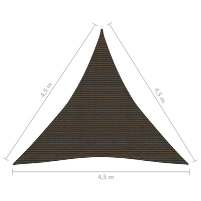 Aurinkopurje 160 g/m² ruskea 4,5x4,5x4,5 m HDPE