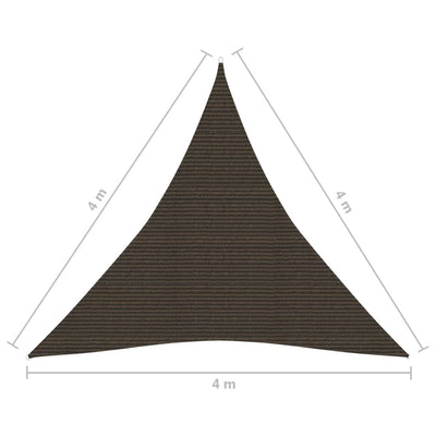 Aurinkopurje 160 g/m² ruskea 4x4x4 m HDPE