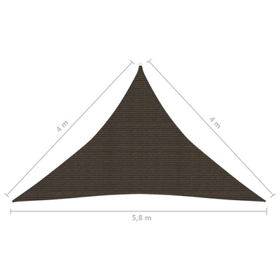 Aurinkopurje 160 g/m² ruskea 4x4x5,8 m HDPE