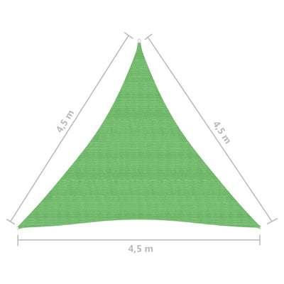 Aurinkopurje 160 g/m² vaaleanvihreä 4,5x4,5x4,5 m HDPE