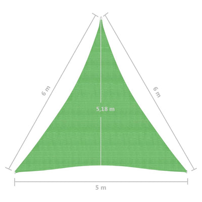 Aurinkopurje 160 g/m² vaaleanvihreä 5x6x6 m HDPE