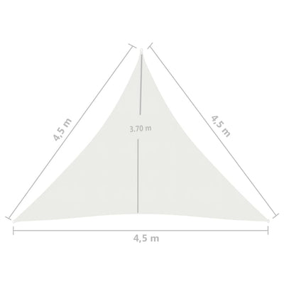 Aurinkopurje 160 g/m² valkoinen 4,5x4,5x4,5 m HDPE