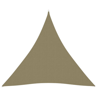 Aurinkopurje Oxford-kangas kolmio 4x4x4 m beige