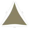 Aurinkopurje Oxford-kangas kolmio 4x5x5 m beige