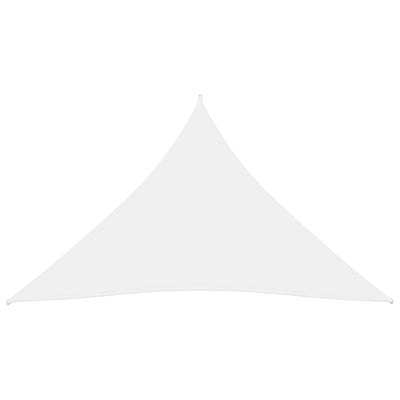 Aurinkopurje Oxford-kangas kolmio 5x5x5 m valkoinen