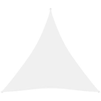 Aurinkopurje Oxford-kangas kolmio 5x5x5 m valkoinen