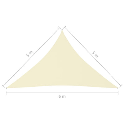 Aurinkopurje Oxford-kangas kolmio 5x5x6 m kerma