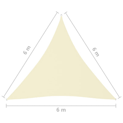 Aurinkopurje Oxford-kangas kolmio 6x6x6 m kerma