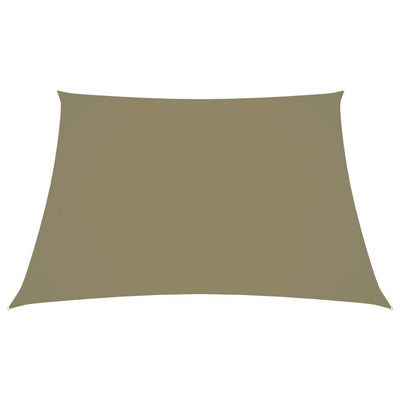 Aurinkopurje Oxford-kangas puolisuunnikas 2/4x3 m beige