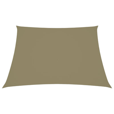 Aurinkopurje Oxford-kangas suorakaide 2,5x3 m beige