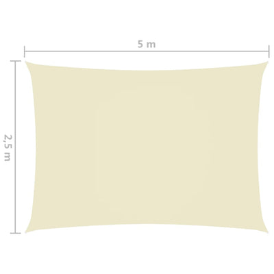 Aurinkopurje Oxford-kangas suorakaide 2,5x5 m kerma