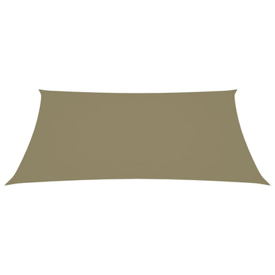 Aurinkopurje Oxford-kangas suorakaide 3,5x4,5 m beige