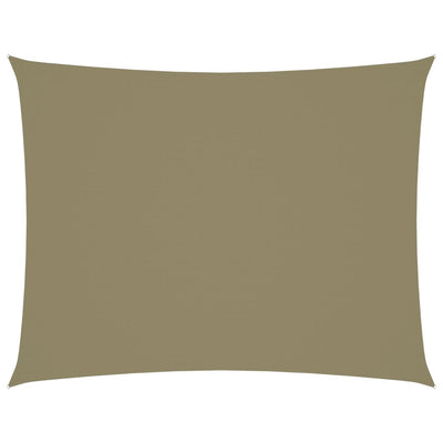 Aurinkopurje Oxford-kangas suorakaide 3,5x4,5 m beige