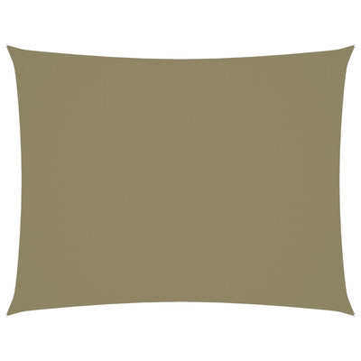 Aurinkopurje Oxford-kangas suorakaide 3x4 m beige