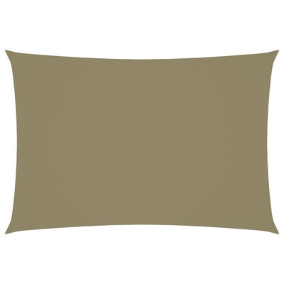 Aurinkopurje Oxford-kangas suorakaide 3x5 m beige