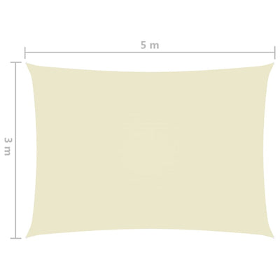 Aurinkopurje Oxford-kangas suorakaide 3x5 m kerma